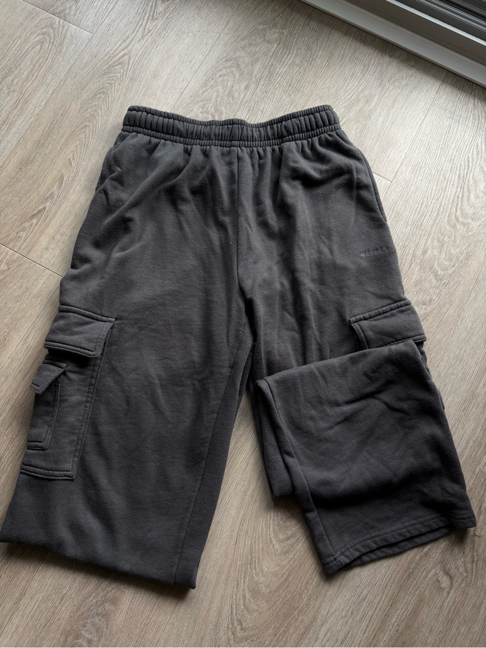 Garage Kids Charcoal Cargo Sweatpants
